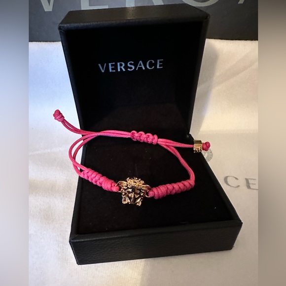 Versace Medusa head string bracelet NEW (AUTHENTIC) - Picture 2 of 9